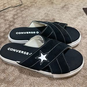 Converse slides , barely used, look like new